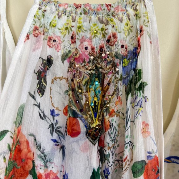 🎉 🥂 HOST PICK 🥂 🎉  CAMILLA CRYSTAL EMBELLISHED SILK-GEORGETTE CAMISOLE - Picture 15 of 15